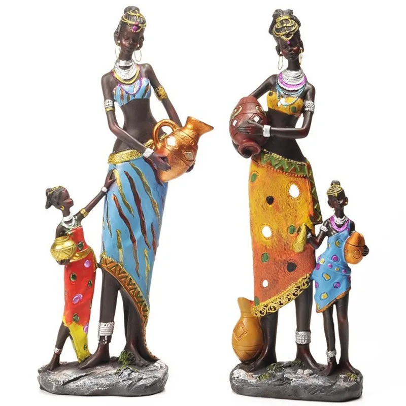 Home Decoration Accessories Resin Crafts African Exotic Dolls Creative Resin Character Girls Living Room Decoration Statue R1035
Home Decoration Accessories Resin Crafts African Exotic Dolls Creative Resin Character Girls Living Room Decoration Statue R1035