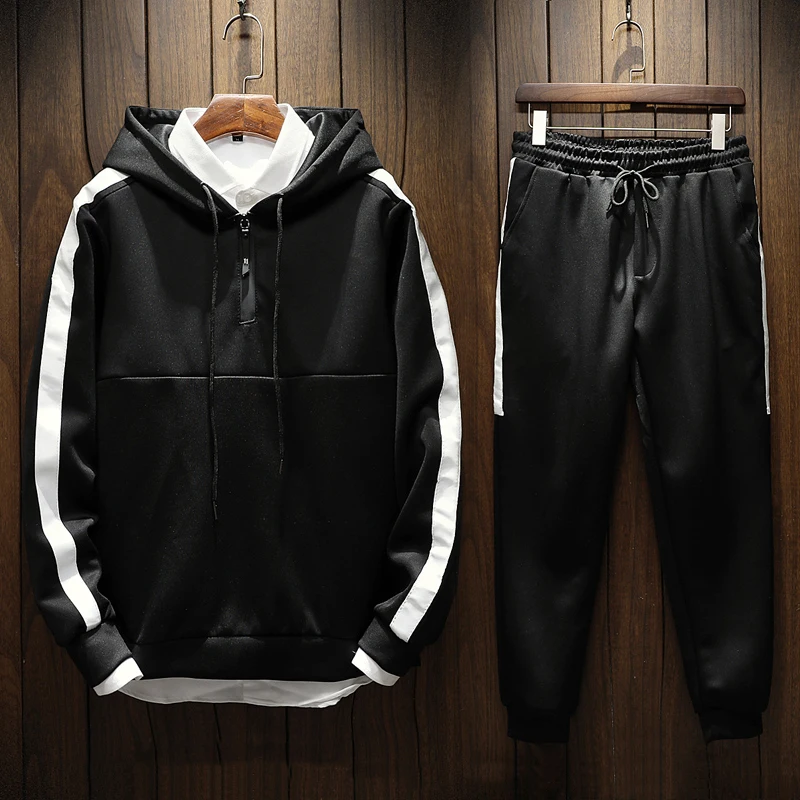 New Mens Workout Suits Male Hooded Sweatshirts Pullover Joggers Sweatpants Tracksuit Fitness 2 Pcs Conjunto Masculino Set M-5XL
New Mens Workout Suits Male Hooded Sweatshirts Pullover Joggers Sweatpants Tracksuit Fitness 2 Pcs Conjunto Masculino Set M-5XL