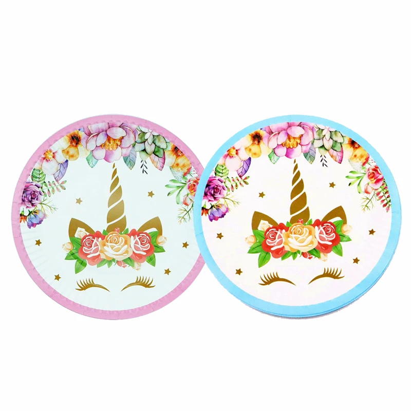 10pcs/set 7inch Flower Unicorn Paper Plate Disposable Tableware Wedding Birthday party Decor Baby Shower Theme Festival supplies
10pcs/set 7inch Flower Unicorn Paper Plate Disposable Tableware Wedding Birthday party Decor Baby Shower Theme Festival supplies