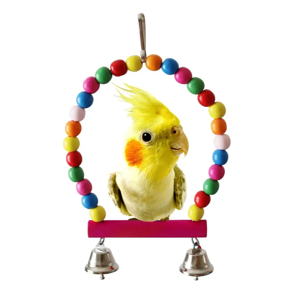 Bird Parrot Toys Hanging Bell Pet Bird Cage Hammock Swing Toy Hanging Toy for Small Parakeets Cockatiels
Bird Parrot Toys Hanging Bell Pet Bird Cage Hammock Swing Toy Hanging Toy for Small Parakeets Cockatiels