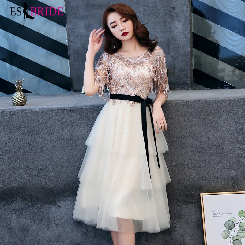 2019 Long Evening Dresses Champagne Party Shiny Bead Piece Evening Dress Lace Short Sleeve Formal Dresses Evening Gown ES2513
2019 Long Evening Dresses Champagne Party Shiny Bead Piece Evening Dress Lace Short Sleeve Formal Dresses Evening Gown ES2513