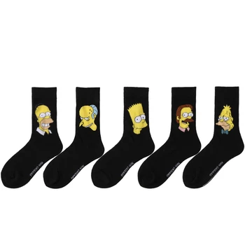 5pairs/lot Novelty Funny Cartoon Simpson Pattern Socks Men New 2020 Autumn Happy Socks Harajuku Hip Hop Combed Cotton Sokken
5pairs/lot Novelty Funny Cartoon Simpson Pattern Socks Men New 2020 Autumn Happy Socks Harajuku Hip Hop Combed Cotton Sokken