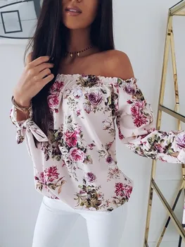 Women Off Shoulder Floral New Sexy Tops Lady Loose Flower Print Shirt Summer Fashion One shoulder
Women Off Shoulder Floral New Sexy Tops Lady Loose Flower Print Shirt Summer Fashion One shoulder