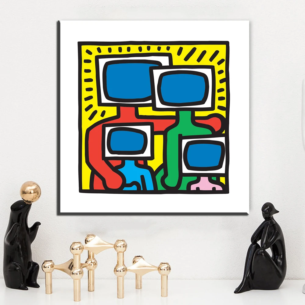 ZZ1508 modern decorative canvas art keith haring tv abstract canvas pictures oil art painting for livingroom bedroom decoration
ZZ1508 modern decorative canvas art keith haring tv abstract canvas pictures oil art painting for livingroom bedroom decoration