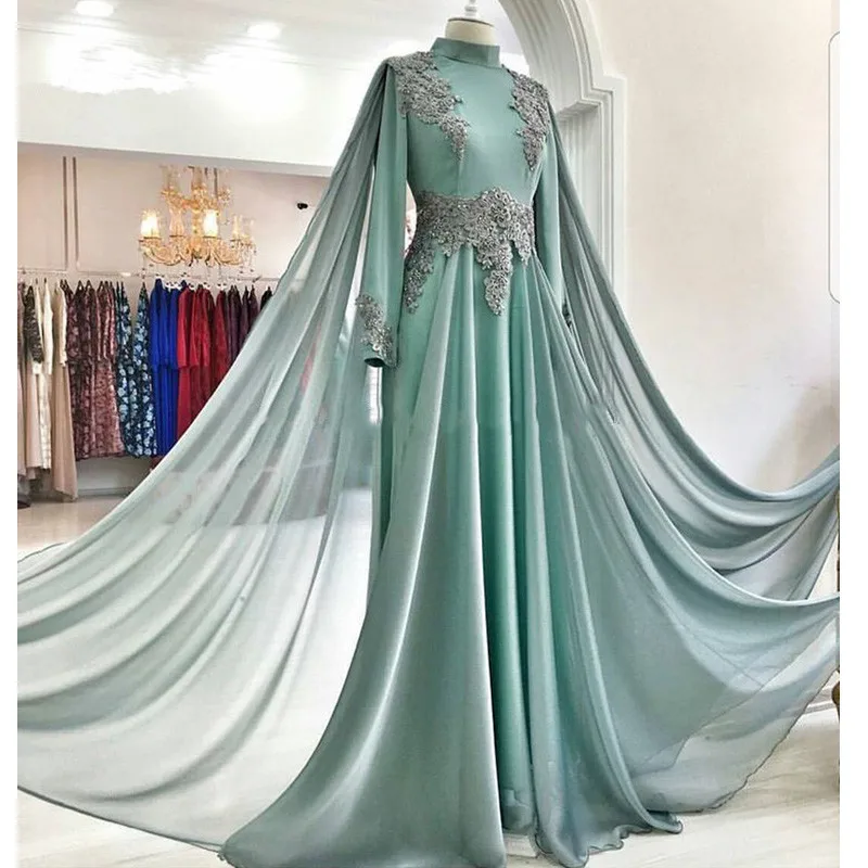 Elegant Muslim Evening Dresses 2019 A-line Long Sleeves Chiffon Lace Islamic Dubai Saudi Arabic Long Evening Gown Prom Dresses
Elegant Muslim Evening Dresses 2019 A-line Long Sleeves Chiffon Lace Islamic Dubai Saudi Arabic Long Evening Gown Prom Dresses