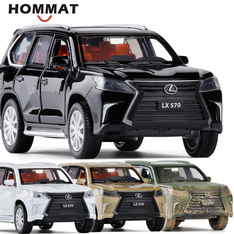 HOMMAT Simulation 1:32 Lexus LX570 Off-road SUV Model Car Vehicle Alloy Diecasts & Toy Vehicles Cars Toys For Children |