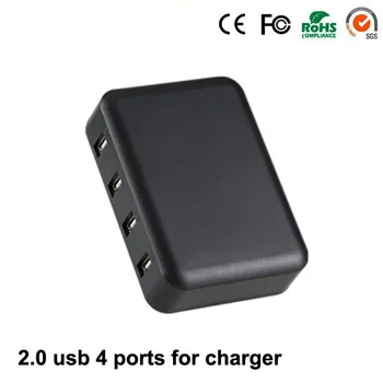 USB Plastic 4 Ports USB 2.0 Charger Output 5v 1A 2A AC 100-240v Quick Charging For Mobile Phone with power
USB Plastic 4 Ports USB 2.0 Charger Output 5v 1A 2A AC 100-240v Quick Charging For Mobile Phone with power