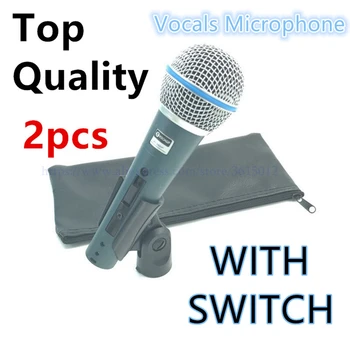2PCS Top Quality Super-cardioid B 58 A Live Vocals Karaoke Dynamic 58A Wired Microphone with switch
2PCS Top Quality Super-cardioid B 58 A Live Vocals Karaoke Dynamic 58A Wired Microphone with switch