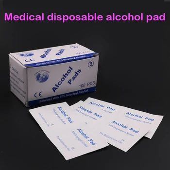 100pcs/lot Medical disposable alcohol pad cotton alcohol swabs medical For Permanent Makeup Tattoo Clean Sterilization accesorie
100pcs/lot Medical disposable alcohol pad cotton alcohol swabs medical For Permanent Makeup Tattoo Clean Sterilization accesorie