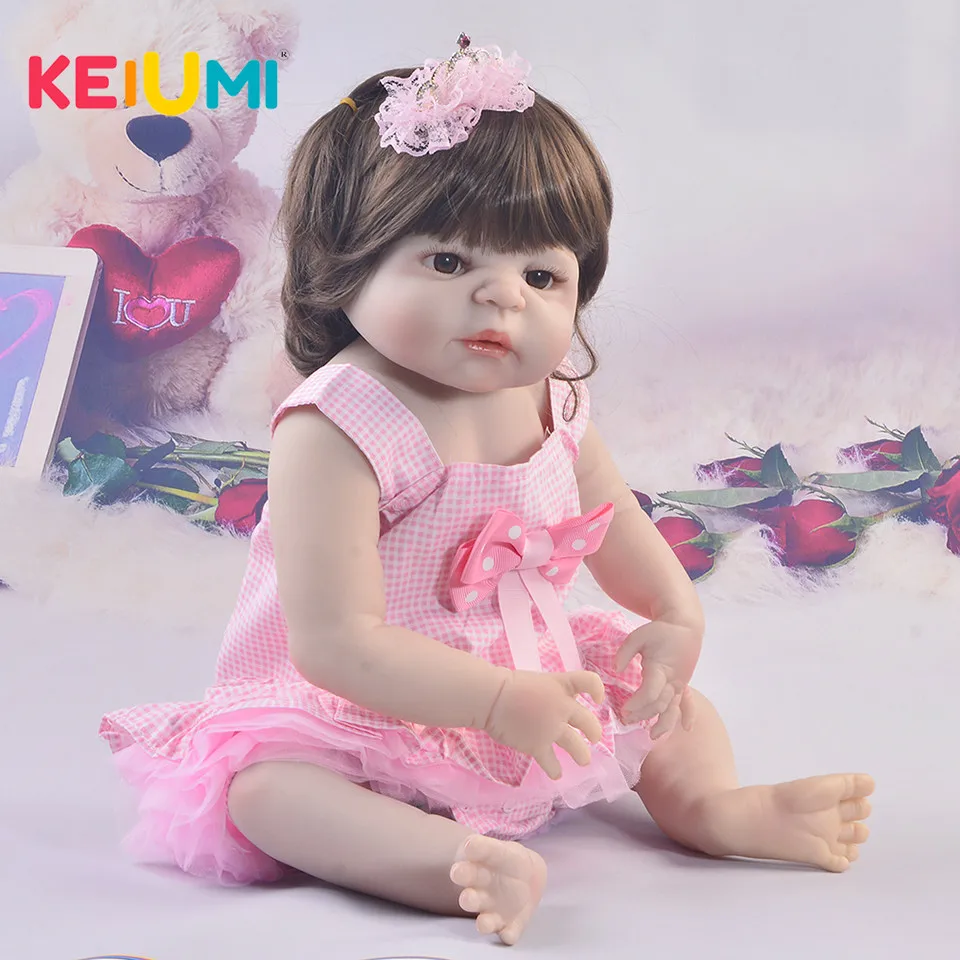 KEIUMI Fashion Silicone Reborn Baby Dolls Girls 57 cm Handmade Curved Hairstyle Princess Doll Reborn For Kids Playmates DIY Toys
KEIUMI Fashion Silicone Reborn Baby Dolls Girls 57 cm Handmade Curved Hairstyle Princess Doll Reborn For Kids Playmates DIY Toys