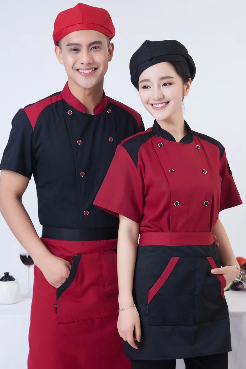 New Summer Chef Uniform Short Sleeved Double Breasted Restaurant Cook Uniforms Work Wear Hotel Cook Clothes Lxx13
New Summer Chef Uniform Short Sleeved Double Breasted Restaurant Cook Uniforms Work Wear Hotel Cook Clothes Lxx13
