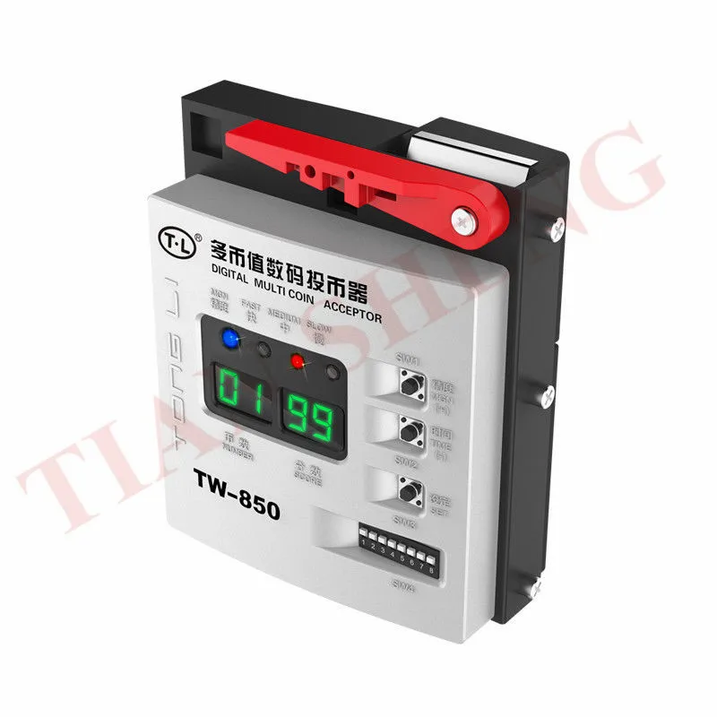 TW-850 Digital Top Entry Multi Coin Acceptor Token Selector Coin Mech for Arcade Game Cabinet Kiosk Vending Machines
TW-850 Digital Top Entry Multi Coin Acceptor Token Selector Coin Mech for Arcade Game Cabinet Kiosk Vending Machines