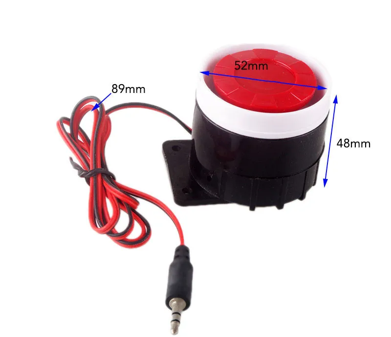 Yobang Security 120dB Loudly Siren Horn Mini Wired 72mm Cable Sound Alarm System For Home Security
Yobang Security 120dB Loudly Siren Horn Mini Wired 72mm Cable Sound Alarm System For Home Security