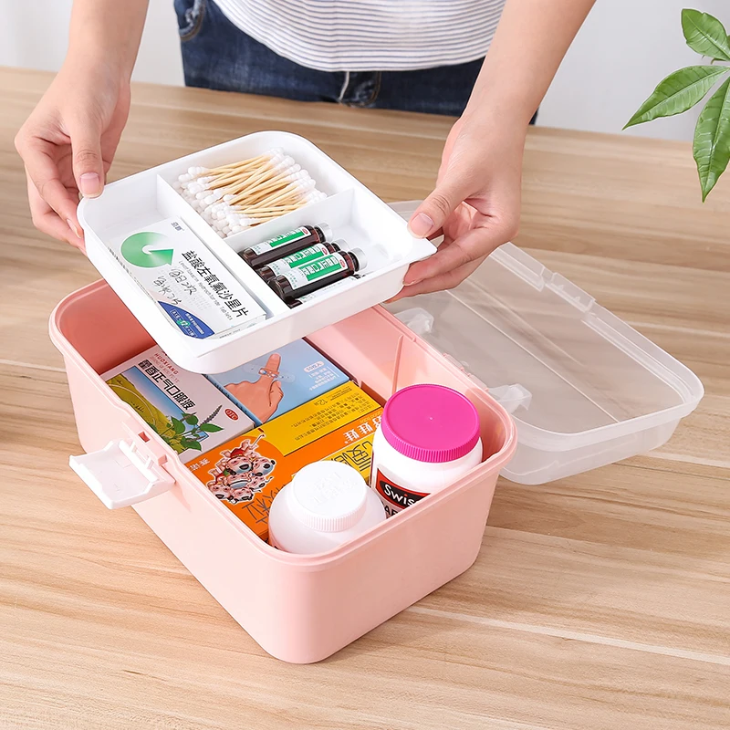 Double-decker Medicine Box Home Child Baby Medical Hand-held Storage Box Medicine Box Large Medical First Aid Kit Medicine Chest
Double-decker Medicine Box Home Child Baby Medical Hand-held Storage Box Medicine Box Large Medical First Aid Kit Medicine Chest