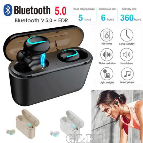Mini Wireless Earbuds Bluetooth 5.0 Sport Earpieces Twins Bass Headset Stereo Cordless Earbuds with Charging box
Mini Wireless Earbuds Bluetooth 5.0 Sport Earpieces Twins Bass Headset Stereo Cordless Earbuds with Charging box
