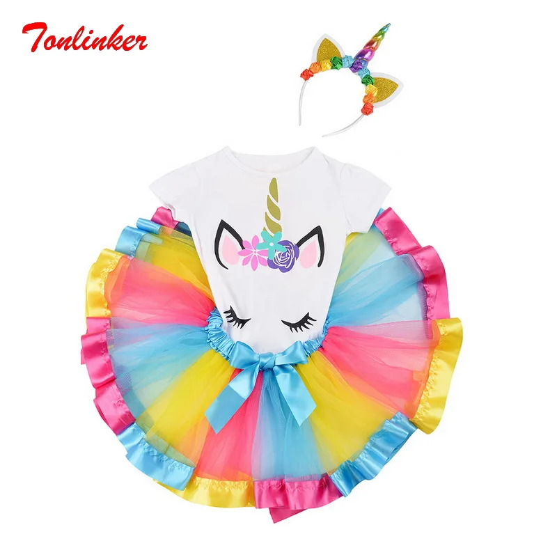 Girl Rainbow Unicorn Costume Dress Headband Tutu Skirts Princess Kids Costume Sets Children's day Wedding Birthday Party Clothes
Girl Rainbow Unicorn Costume Dress Headband Tutu Skirts Princess Kids Costume Sets Children's day Wedding Birthday Party Clothes