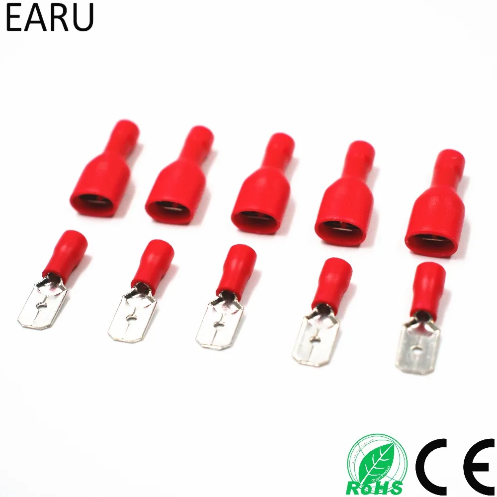 100pcs red Female Male Fasten Insulated Crimp Terminal Spade Electrical & Cable Wiring Connector FDFD1.25-250*50 MDD1.25-250*50
100pcs red Female Male Fasten Insulated Crimp Terminal Spade Electrical & Cable Wiring Connector FDFD1.25-250*50 MDD1.25-250*50