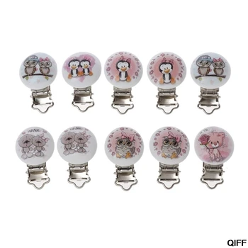 5pcs Metal Wooden Baby Pacifier Clips Cartton Mixed Pattern Holders Cute Infant Soother Clasps Holders Funny Accessories May06
5pcs Metal Wooden Baby Pacifier Clips Cartton Mixed Pattern Holders Cute Infant Soother Clasps Holders Funny Accessories May06