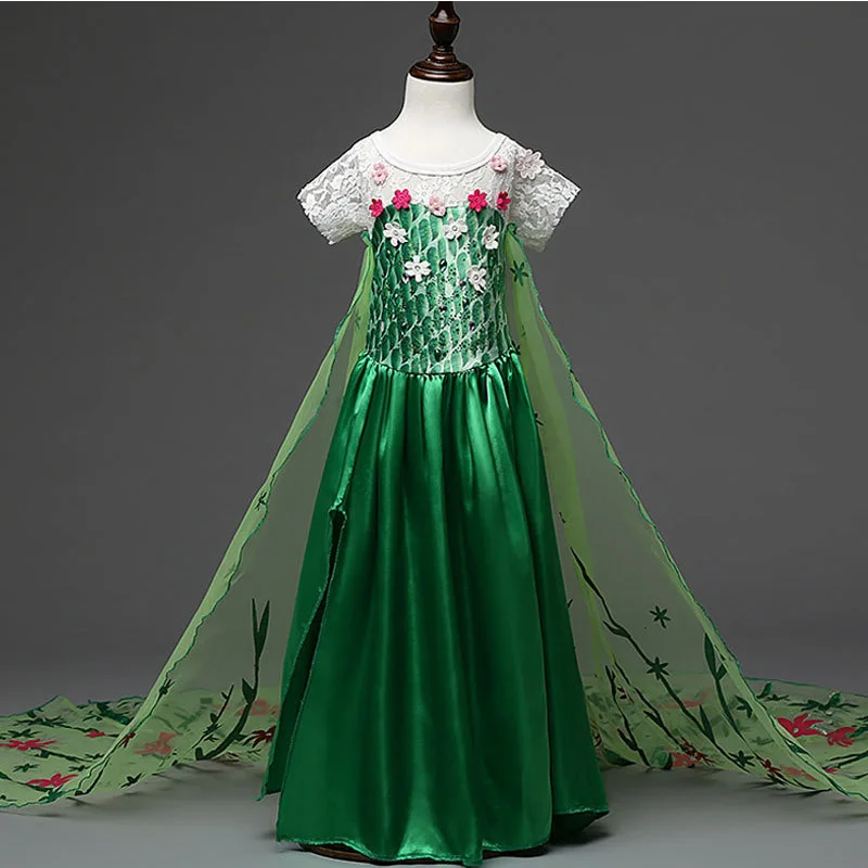 Girls Dresses Summer Girl princess Dress Kids clothing Anna Style Dress + Girl Evening Dresses Party dress Cosplay Costumes
Girls Dresses Summer Girl princess Dress Kids clothing Anna Style Dress + Girl Evening Dresses Party dress Cosplay Costumes