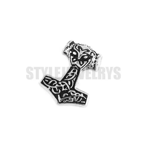 

Free Shipping! Myth Thor's Hammer Pendant Stainless Steel Jewelry Claddagh Celtic Knot Motor Biker Men Pendant Wholesale SWP0004