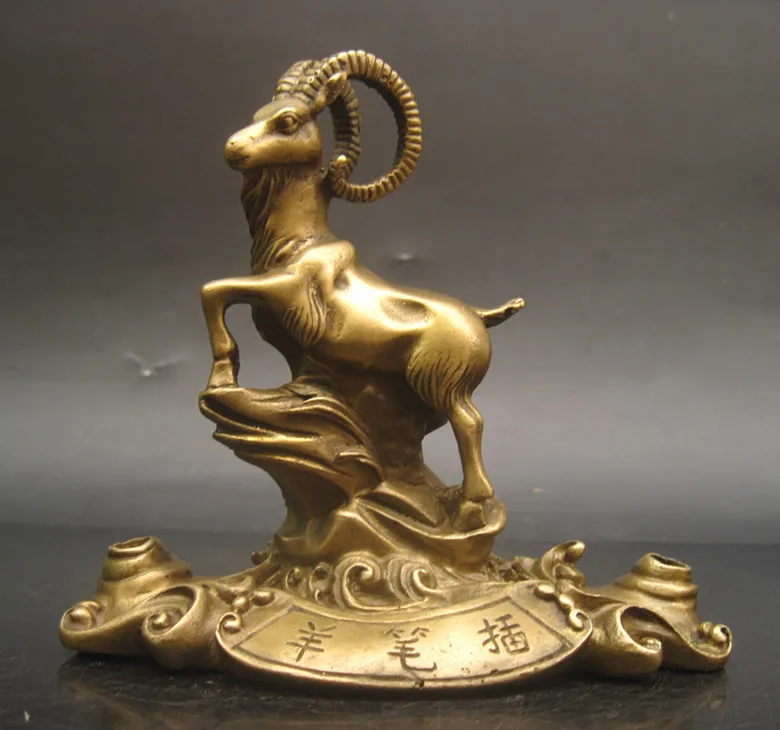 wholesale bronze factory Bronze technology decoration copper sheep goat sheep pen