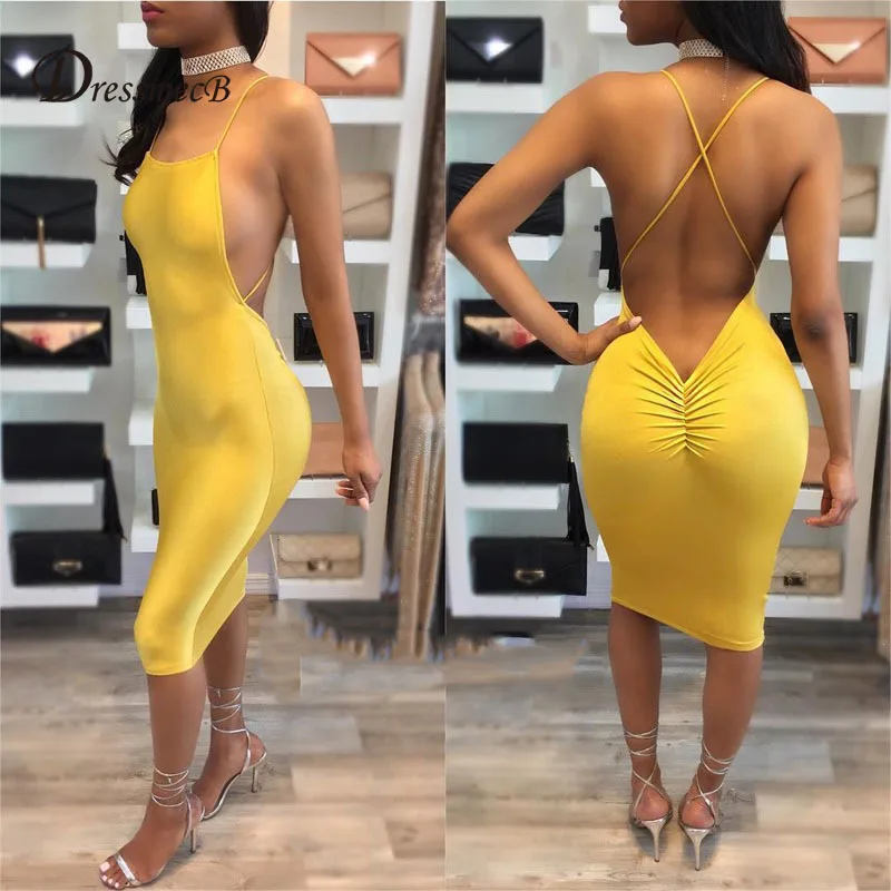 DRESSMECB Summer Sleeveless Backless Sexy Dress Sheath O Neck Sundress Women Spaghetti Strap Party Dresses Bodycon Vestidos
DRESSMECB Summer Sleeveless Backless Sexy Dress Sheath O Neck Sundress Women Spaghetti Strap Party Dresses Bodycon Vestidos