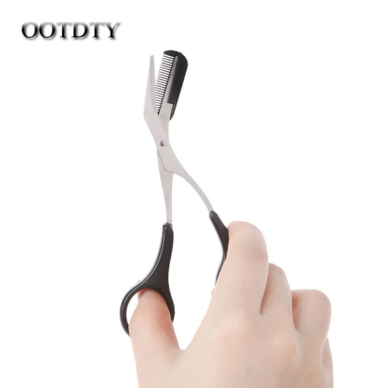 OOTDTY Women Eyebrow Trimmer Scissors Comb Eyelash Hair Removal Grooming Cutter Shaping hand tools dorp shipping
OOTDTY Women Eyebrow Trimmer Scissors Comb Eyelash Hair Removal Grooming Cutter Shaping hand tools dorp shipping