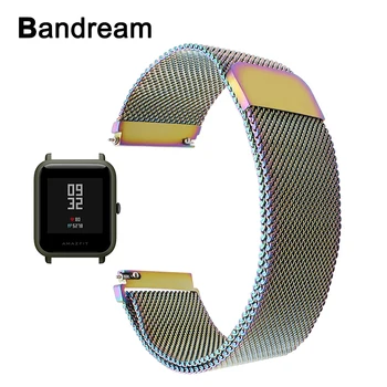 

20mm Milanese Loop Stainless Steel Watchband for Xiaomi Huami Amazfit Bip BIT PACE Lite Youth Smart Watch Band Wristband Strap