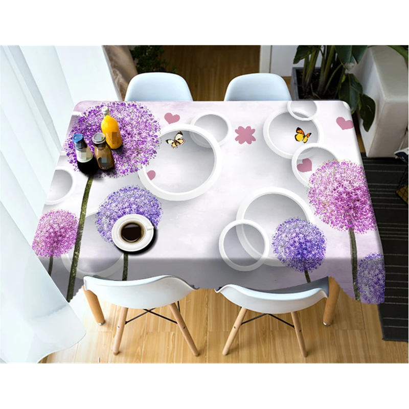 3D Tablecloth Christmas Dandelion Butterfly Pattern Washable Cloth Thicken Rectangular and Round Table Cloth for Wedding
3D Tablecloth Christmas Dandelion Butterfly Pattern Washable Cloth Thicken Rectangular and Round Table Cloth for Wedding