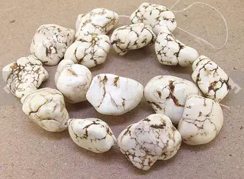 Excelent Turquoises Jewellery,White Nugget Turquoises Loose Beads,16inches One Full Strand 20MM-25mm
Excelent Turquoises Jewellery,White Nugget Turquoises Loose Beads,16inches One Full Strand 20MM-25mm