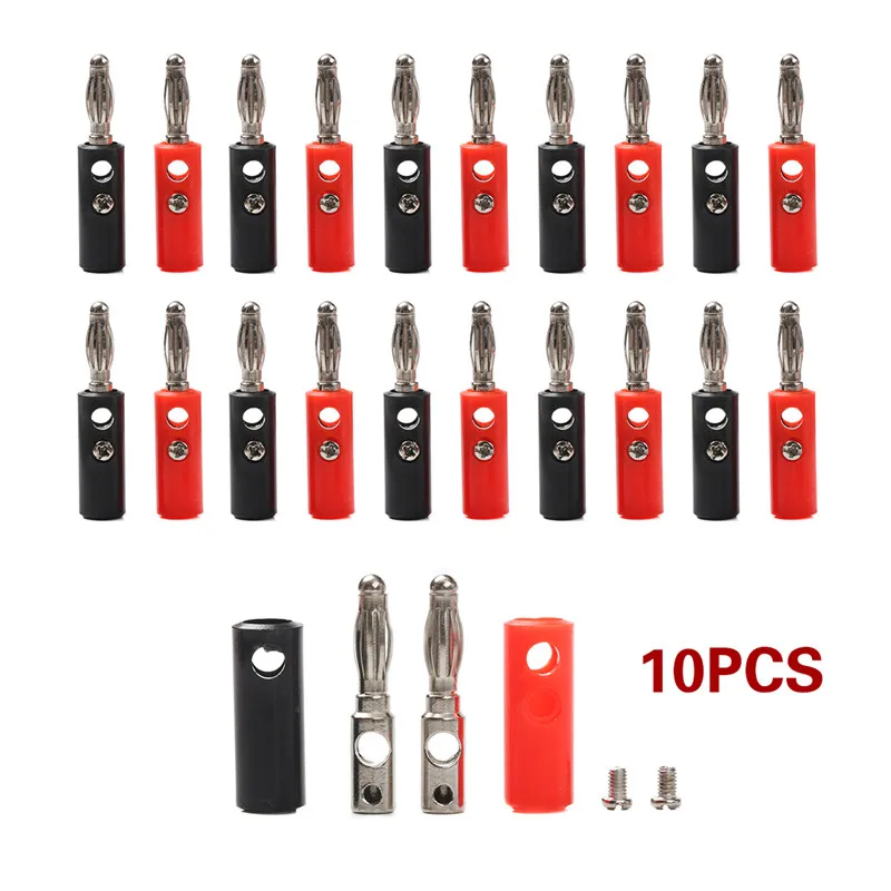 10Pcs Banana Plug 4mm Audio Speaker Adapter Audio Wire Cable Connector Screw Banana Plugs Connectors 4mm XF30
10Pcs Banana Plug 4mm Audio Speaker Adapter Audio Wire Cable Connector Screw Banana Plugs Connectors 4mm XF30