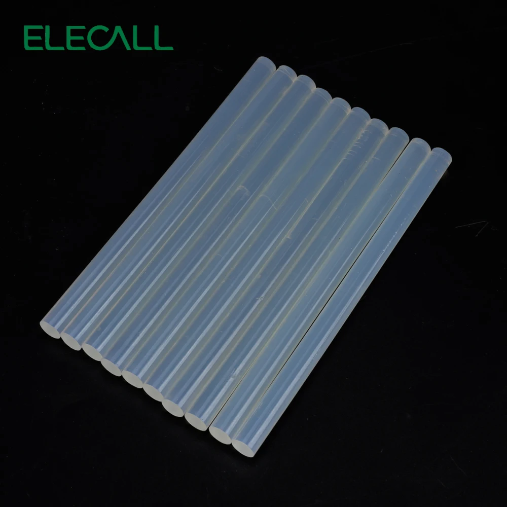 

ELECALL 10Pcs 11mm*190mm Hot Adhesive White Melt Glue Sticks For Electric Glue Gun Craft Album DIY Repair Tools