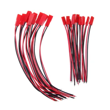 

10pairs JST 2 pin connector plug lead wire For RC Lipo battery discharge ESC BEC Board line Male & Female