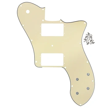 NEW 3 Ply PVC Electric Guitar Pickguard Scratch Plate & Screws for Mexican 72 Deluxe Reissue RI Tele Style Guitar Parts
NEW 3 Ply PVC Electric Guitar Pickguard Scratch Plate & Screws for Mexican 72 Deluxe Reissue RI Tele Style Guitar Parts