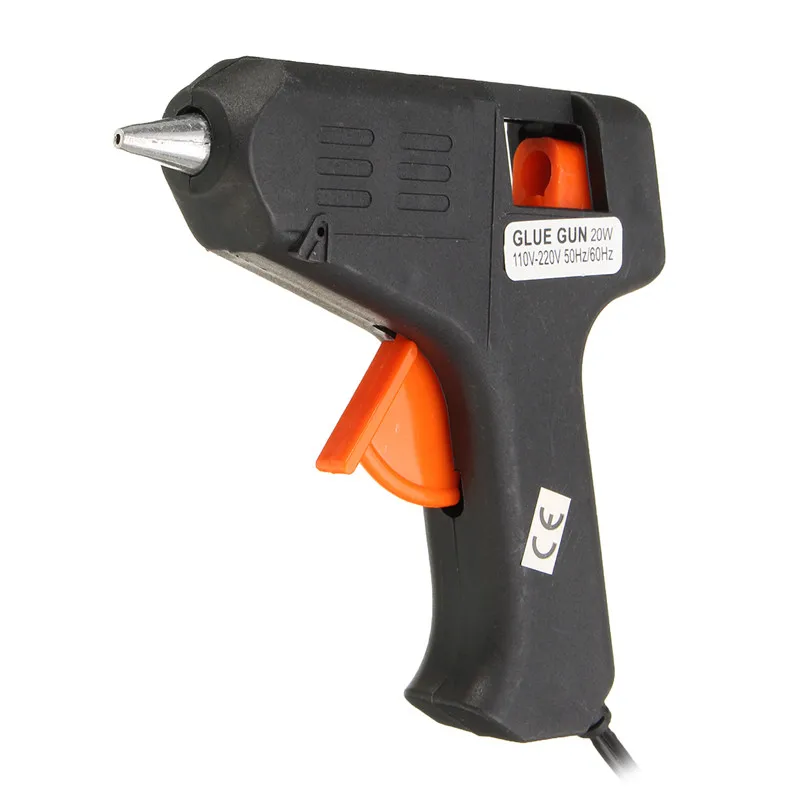 US Plug 20W Electric Heating Hot Melt Glue Gun Sticks Trigger Art Repair Tool With Selling Art Craft Repair Tool
US Plug 20W Electric Heating Hot Melt Glue Gun Sticks Trigger Art Repair Tool With Selling Art Craft Repair Tool