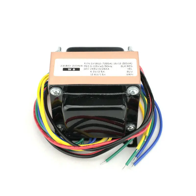 ZEROZONE 50VA (50W) Copper EI Transformer 0-265V 0-6.3V 0-12.6V For Tube Preamp L14-7
ZEROZONE 50VA (50W) Copper EI Transformer 0-265V 0-6.3V 0-12.6V For Tube Preamp L14-7