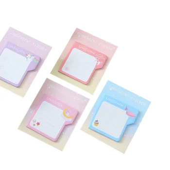 30pack/lot Sweet Creative Note N times posted unicorn Memo Pad Sticky Notes Colorful Sticker Notes Gift for Student
30pack/lot Sweet Creative Note N times posted unicorn Memo Pad Sticky Notes Colorful Sticker Notes Gift for Student