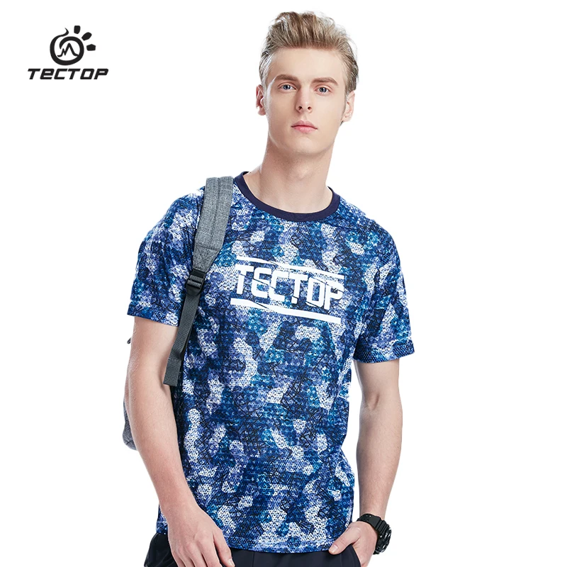 TECTOP Summer Outdoors Running Short sleeve Quick Dry T-Shirts Men Slim Stretch breathable Hiking Absorb sweat Camo shirt Tops
TECTOP Summer Outdoors Running Short sleeve Quick Dry T-Shirts Men Slim Stretch breathable Hiking Absorb sweat Camo shirt Tops