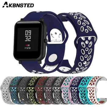 AKBNSTED 20mm Two-tone Sport Silicone Breathable Watch Strap For Huami Amazfit Bip Youth Band Soft Replacement Wristband Correa
AKBNSTED 20mm Two-tone Sport Silicone Breathable Watch Strap For Huami Amazfit Bip Youth Band Soft Replacement Wristband Correa