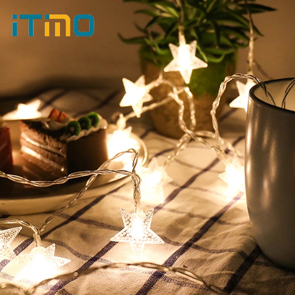 ITimo Lighting Strings Decorative garland 3.3m Christmas Wedding Party Star String Holiday Birthday Lamp LED Fairy String Lights
ITimo Lighting Strings Decorative garland 3.3m Christmas Wedding Party Star String Holiday Birthday Lamp LED Fairy String Lights