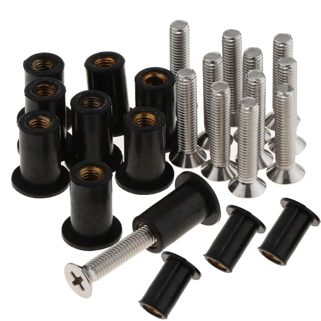 12 Pack Durable Metric Rubber Well Nuts Blind Fasteners Wellnuts Windscreen Windshield Bolts for Motorcycle Kayak Canoe Boat
12 Pack Durable Metric Rubber Well Nuts Blind Fasteners Wellnuts Windscreen Windshield Bolts for Motorcycle Kayak Canoe Boat
