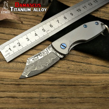 LCM66 Damascus Folding Knife, Titanium alloy Survival Knives,Very sharp Mini Rescue Pocket Knife,Gift Key knife Thomas Tools
LCM66 Damascus Folding Knife, Titanium alloy Survival Knives,Very sharp Mini Rescue Pocket Knife,Gift Key knife Thomas Tools