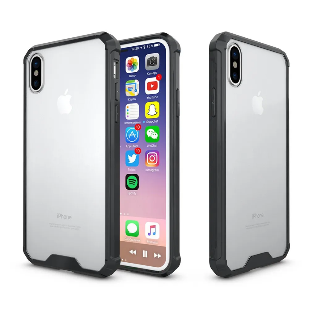 Shockproof Transparent Armor Case for iPhone X i6S i6P i7 i7 Plus Silicone Case for iPhone XS XR XS Max Bumper Back Cover Case
Shockproof Transparent Armor Case for iPhone X i6S i6P i7 i7 Plus Silicone Case for iPhone XS XR XS Max Bumper Back Cover Case