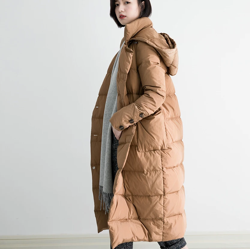 KMETRAM 2019 Winter 90% White Duck Down Jacket Women Hooded Loose Parka Female Vintage Thick Warm Overcoat Casaco Feminino MY584
KMETRAM 2019 Winter 90% White Duck Down Jacket Women Hooded Loose Parka Female Vintage Thick Warm Overcoat Casaco Feminino MY584