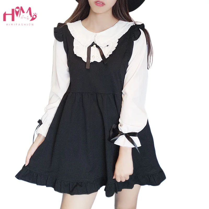Japanese Lolita Maid Kawaii Dress Autumn Cute Classical Sweet Ruffle Bow Princess Dresses Doll Collar Pleated Cosplay Costumes
Japanese Lolita Maid Kawaii Dress Autumn Cute Classical Sweet Ruffle Bow Princess Dresses Doll Collar Pleated Cosplay Costumes