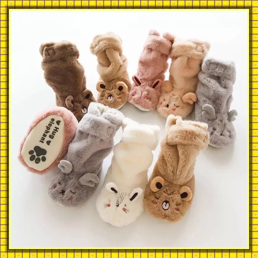Children's Winter Shoes And Socks Kids Cute Animal Socks Toddler Indoor Floor Baby Anti Slip Socks Walking Thicken Baby Socks
Children's Winter Shoes And Socks Kids Cute Animal Socks Toddler Indoor Floor Baby Anti Slip Socks Walking Thicken Baby Socks