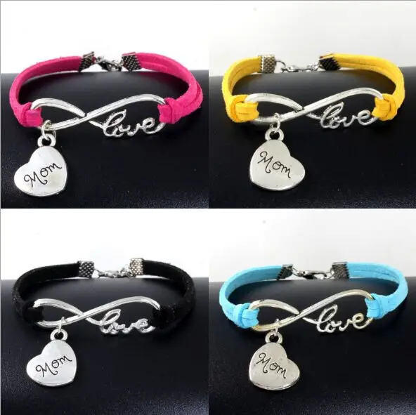 1pc infinity handmade bracelet Vintage Animals Antique Silver Rope Mom Charms Infinity Bangles Leather Bracelet 6369-6373
1pc infinity handmade bracelet Vintage Animals Antique Silver Rope Mom Charms Infinity Bangles Leather Bracelet 6369-6373
