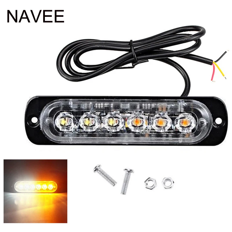 Led Light Bar 12 V Mini Emergency Light Bar 6 LED 18 Flashing Mode 12V/24V led Strobe light for Universal Vehivle or Truck
Led Light Bar 12 V Mini Emergency Light Bar 6 LED 18 Flashing Mode 12V/24V led Strobe light for Universal Vehivle or Truck