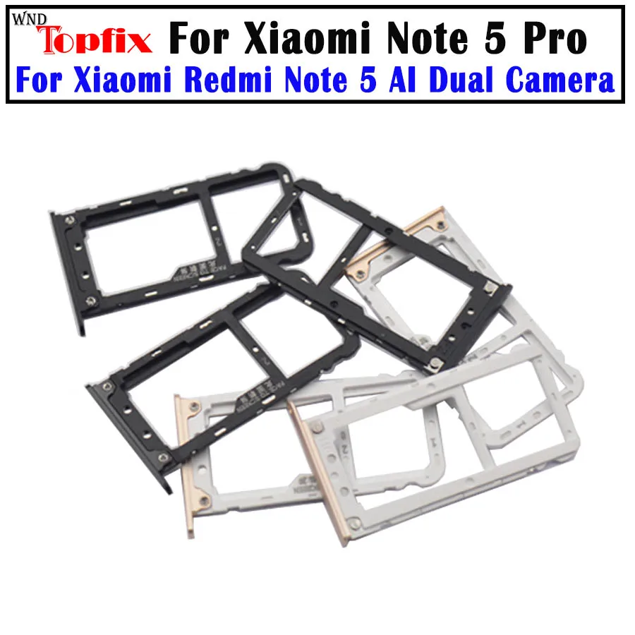 SIM Card Tray Socket Slot Holder Adapters For Xiaomi Redmi Note 5 / Note 5 Pro Sim Cards Adapters Phone Replacement Spare Parts
SIM Card Tray Socket Slot Holder Adapters For Xiaomi Redmi Note 5 / Note 5 Pro Sim Cards Adapters Phone Replacement Spare Parts