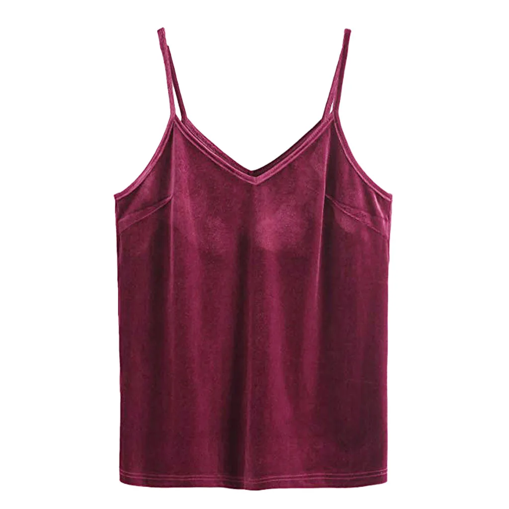 Sexy Tank Tops Women's Casual Basic Strappy Velvet V Neck Vest Top Ladies Sleeveless Solid Camis Tank Tops camisa feminina /PT
Sexy Tank Tops Women's Casual Basic Strappy Velvet V Neck Vest Top Ladies Sleeveless Solid Camis Tank Tops camisa feminina /PT